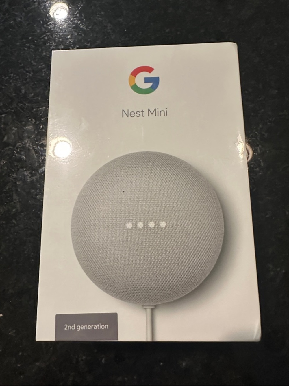 NEW IN THE BOX google Nest Mini Smart Speaker - Chalk White Fabric